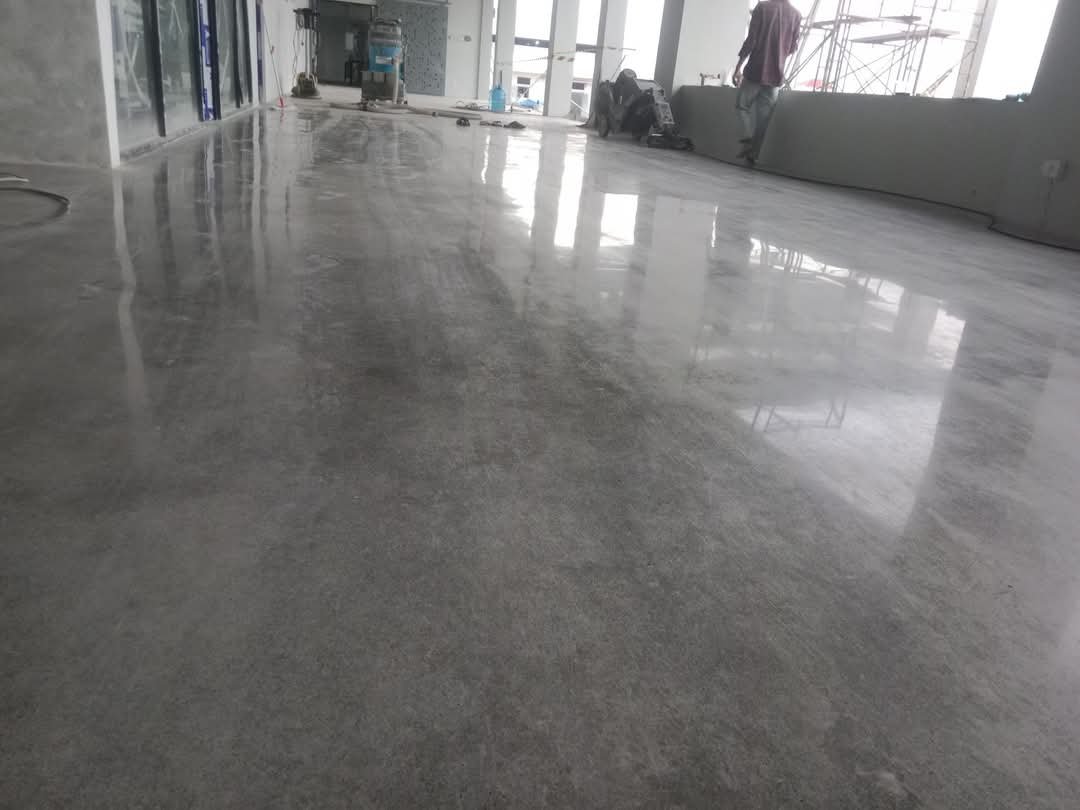Hasil akhir concrete polish Tangerang