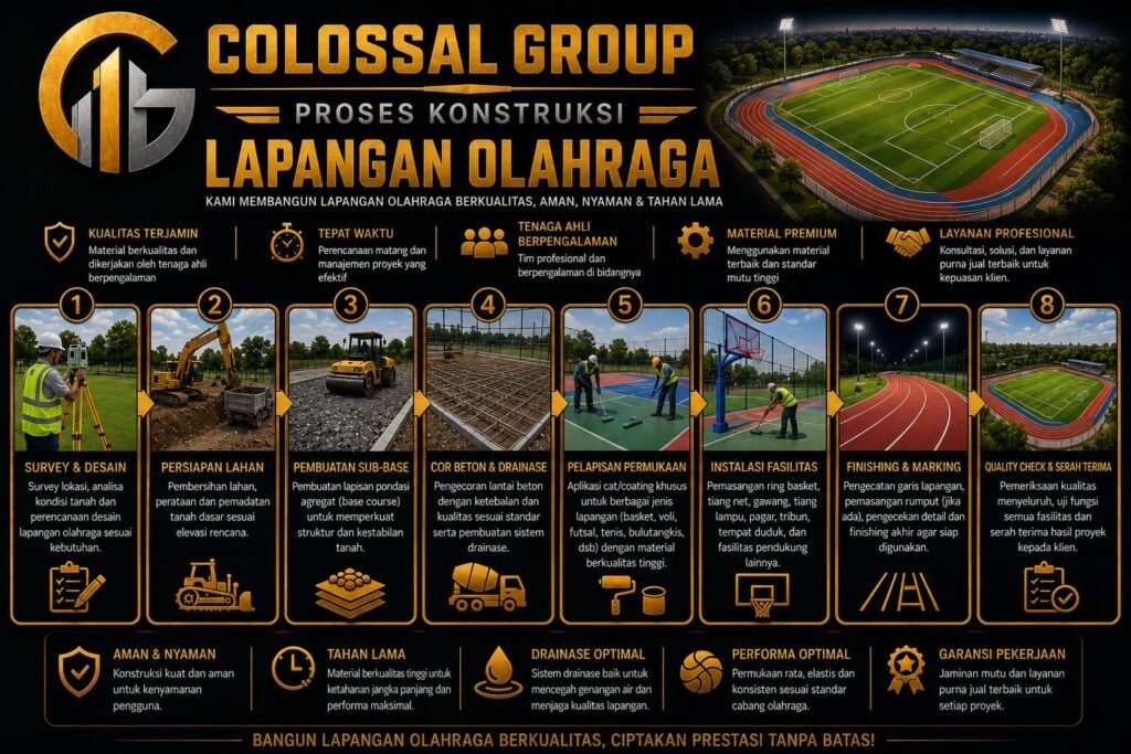 Jasa Lapangan Olahraga Gedongtengen Profesional