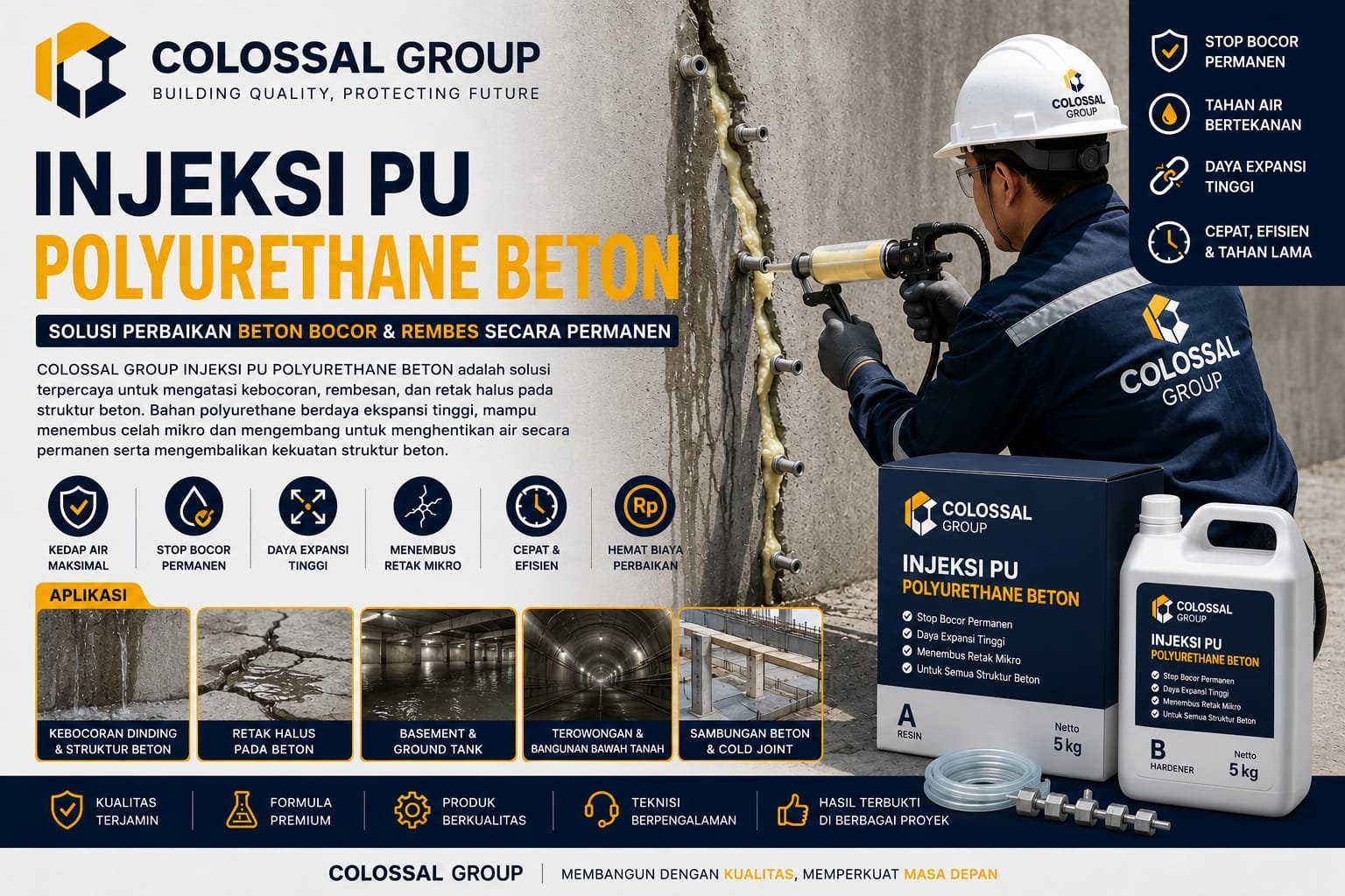 Jasa Injeksi PU Polyurethane Jakarta 2026 Profesional