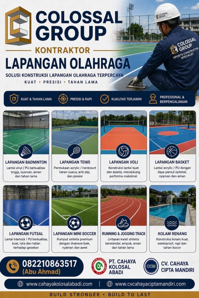 1000001868 Spesialis Lapangan Olahraga Cakung COLOSSAL GROUP
