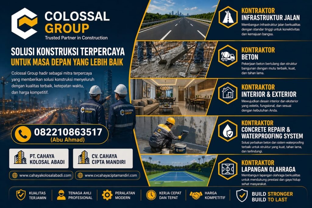 1000001869 Garansi Lapangan Olahraga Cakung COLOSSAL GROUP