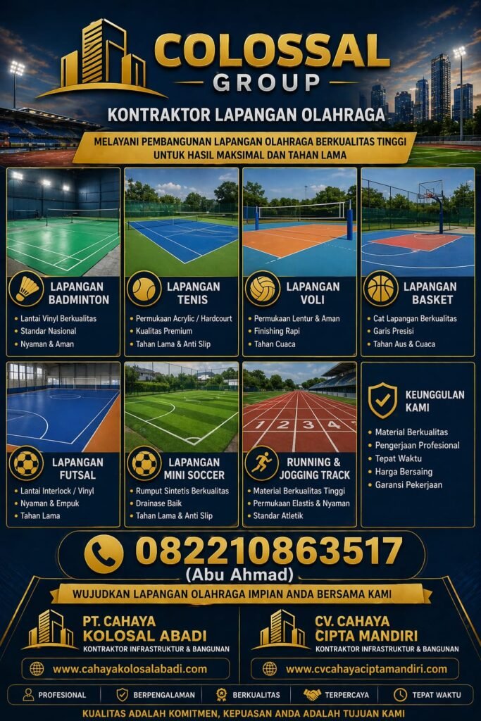 1000002237 Keunggulan Lapangan Olahraga Cakung COLOSSAL GROUP